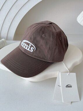 Ralph Lauren Brown Corduroy Hat with White Embroidered Logo